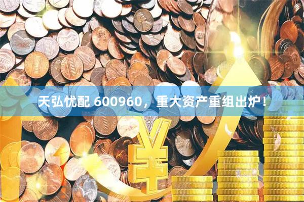 天弘忧配 600960，重大资产重组出炉！