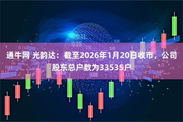 通牛网 光韵达：截至2026年1月20日收市，公司股东总户数为33535户